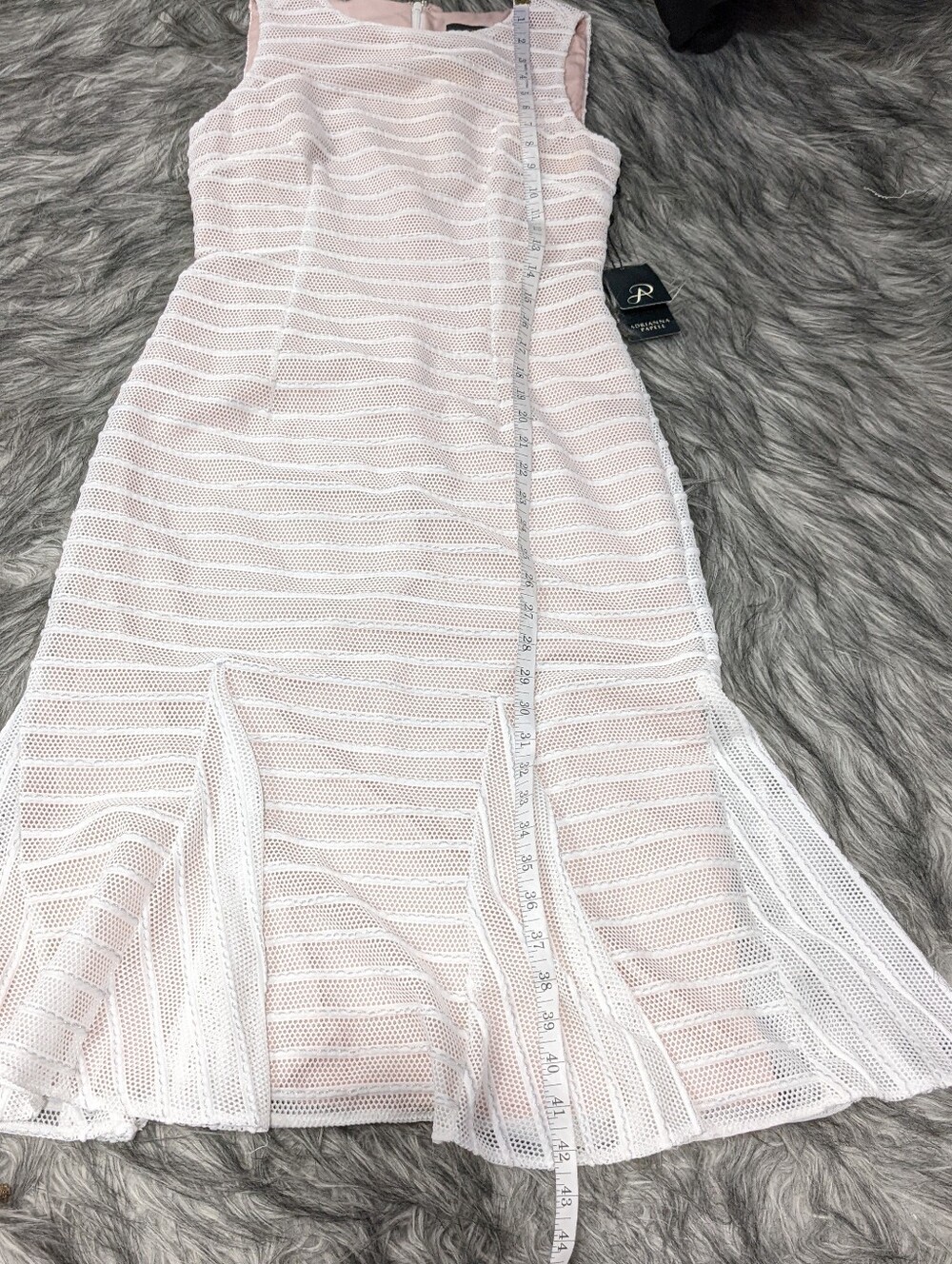 NWT Adriana Papell Knit Stripe Midi Trumpet Dress - Picture 13 of 13